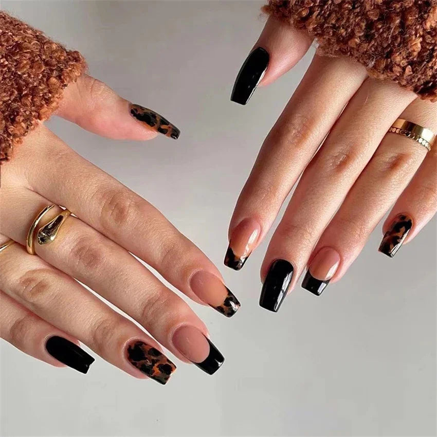 Vibrant Ballerina Nail Tips Set-44