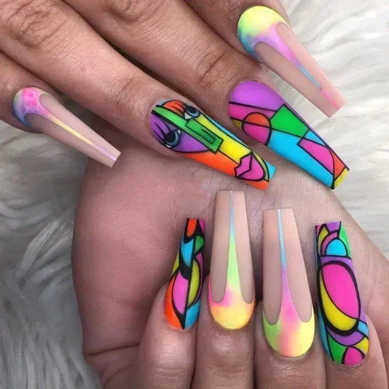 Chic Noir Ballerina Press-On Nails-32
