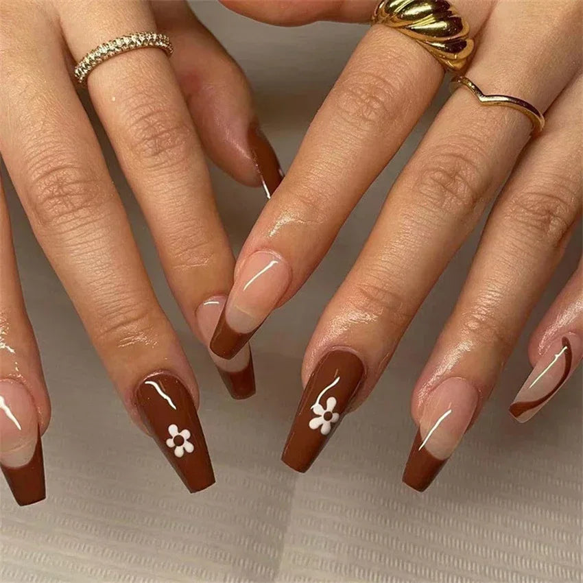 Vibrant Ballerina Nail Tips Set-62