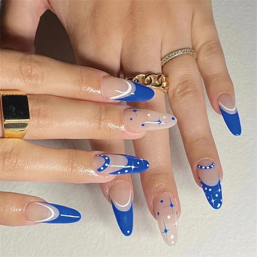 Vibrant Ballerina Nail Tips Set-53