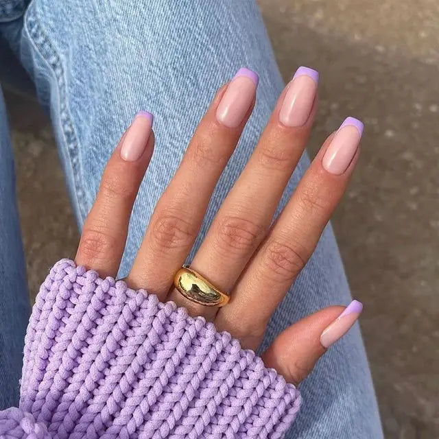 Blue Flame Love Press-On Nails-34