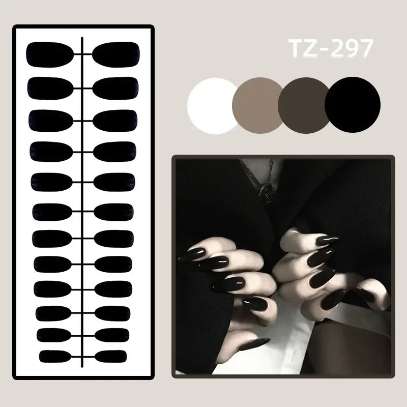 Vibrant Ballerina Nail Tips Set-30