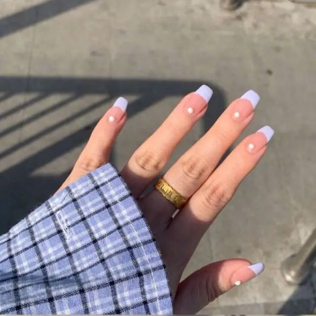 Blue Flame Love Press-On Nails-61