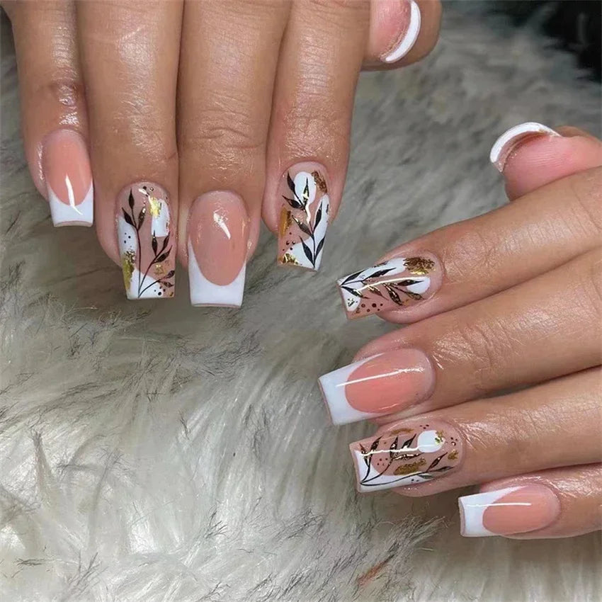 Vibrant Ballerina Nail Tips Set-59