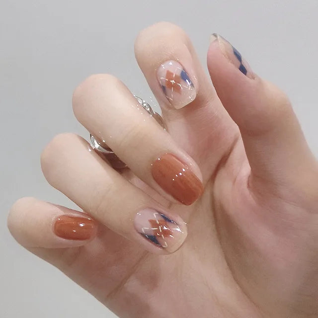 Blue Flame Love Press-On Nails-42