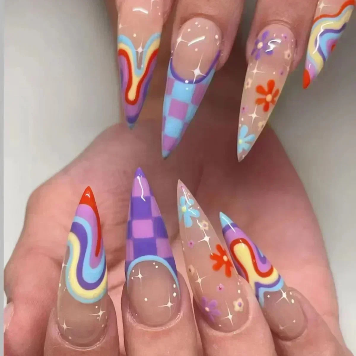 Stiletto Press-On Nails Set-38