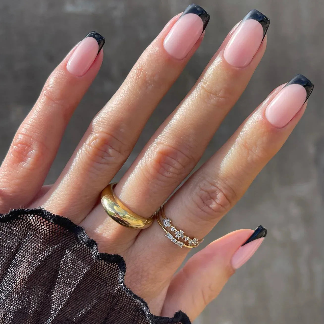 Blue Flame Love Press-On Nails-48