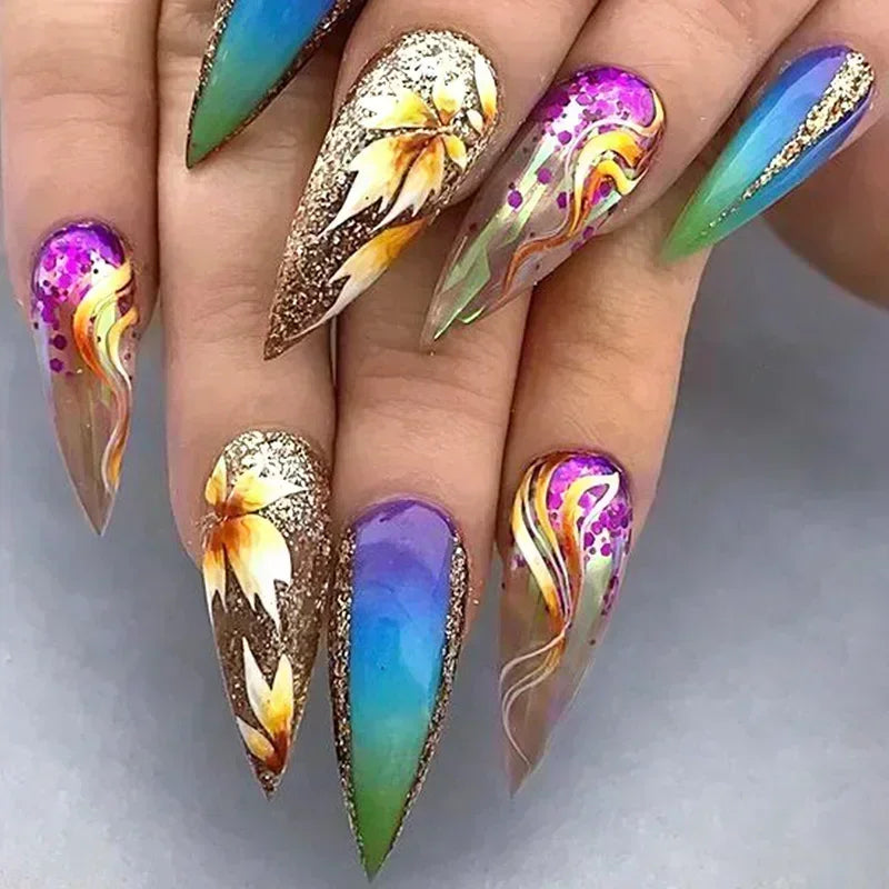 Stiletto Press-On Nails Set-31