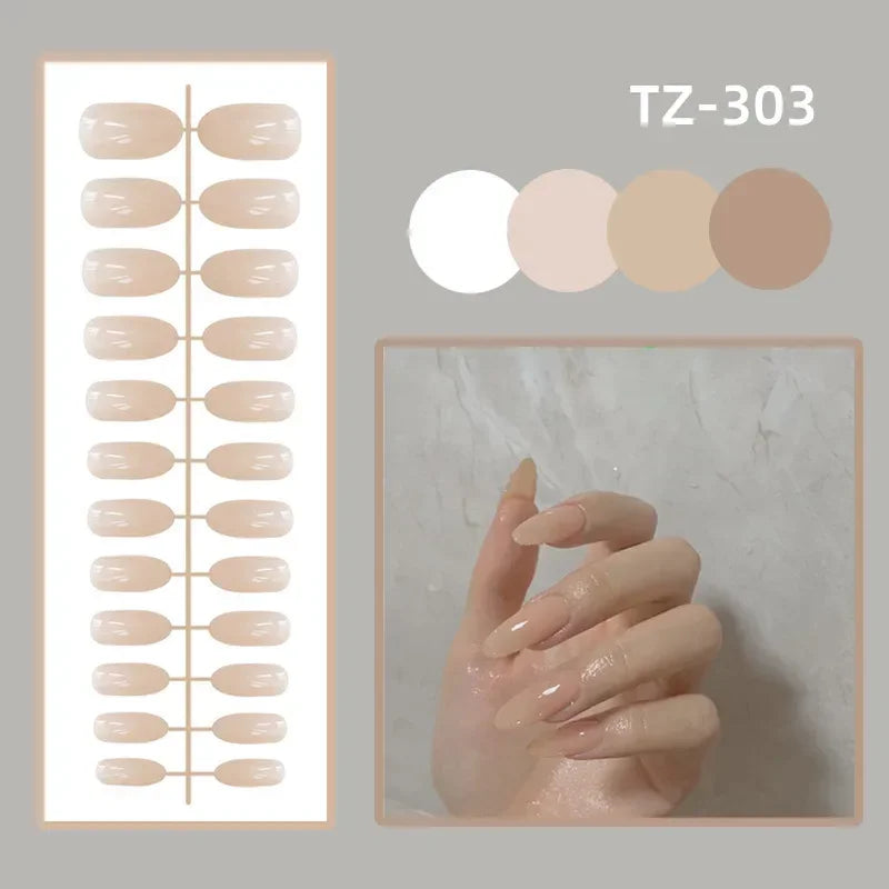 Vibrant Ballerina Nail Tips Set-31