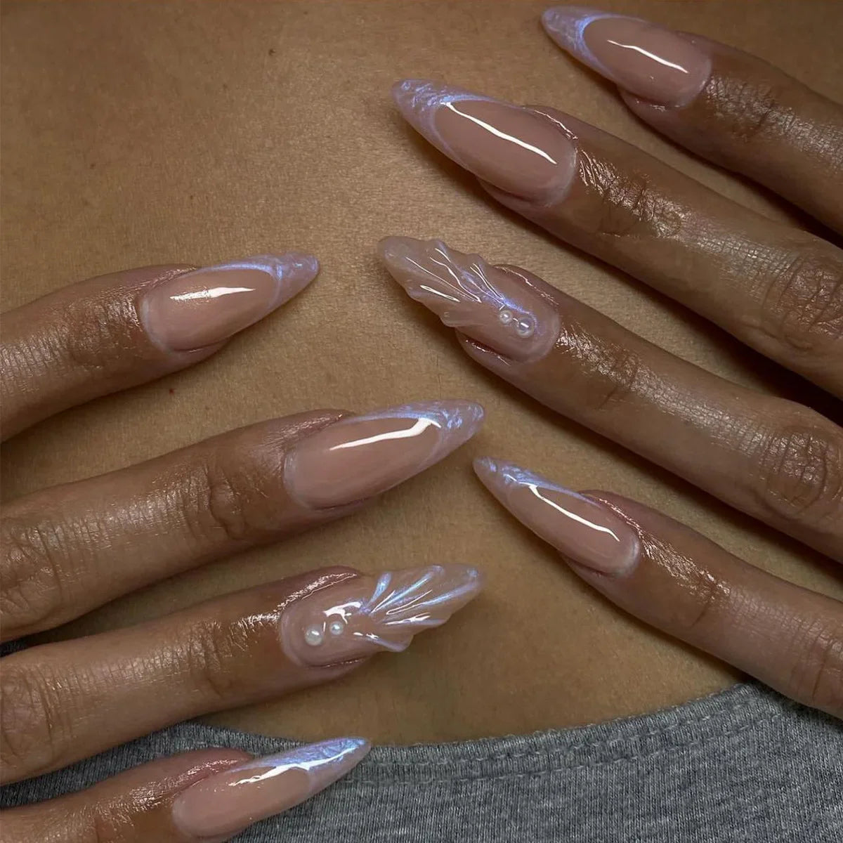 Chic Almond Press-On Nails-58