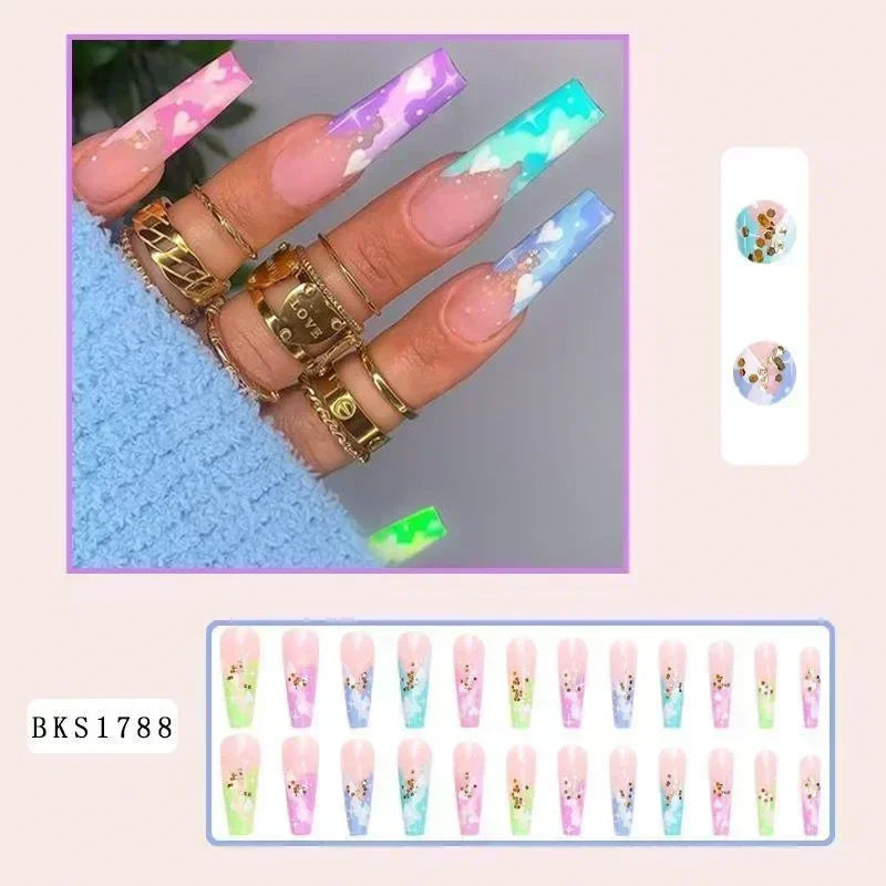 Chic Noir Ballerina Press-On Nails-44