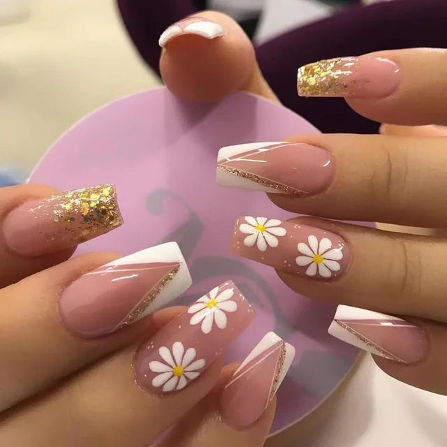 Blue Flame Love Press-On Nails-29