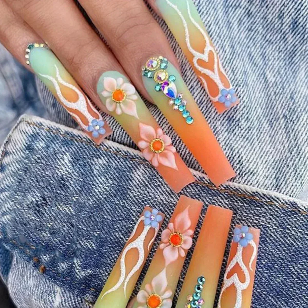 Chic Noir Ballerina Press-On Nails-48