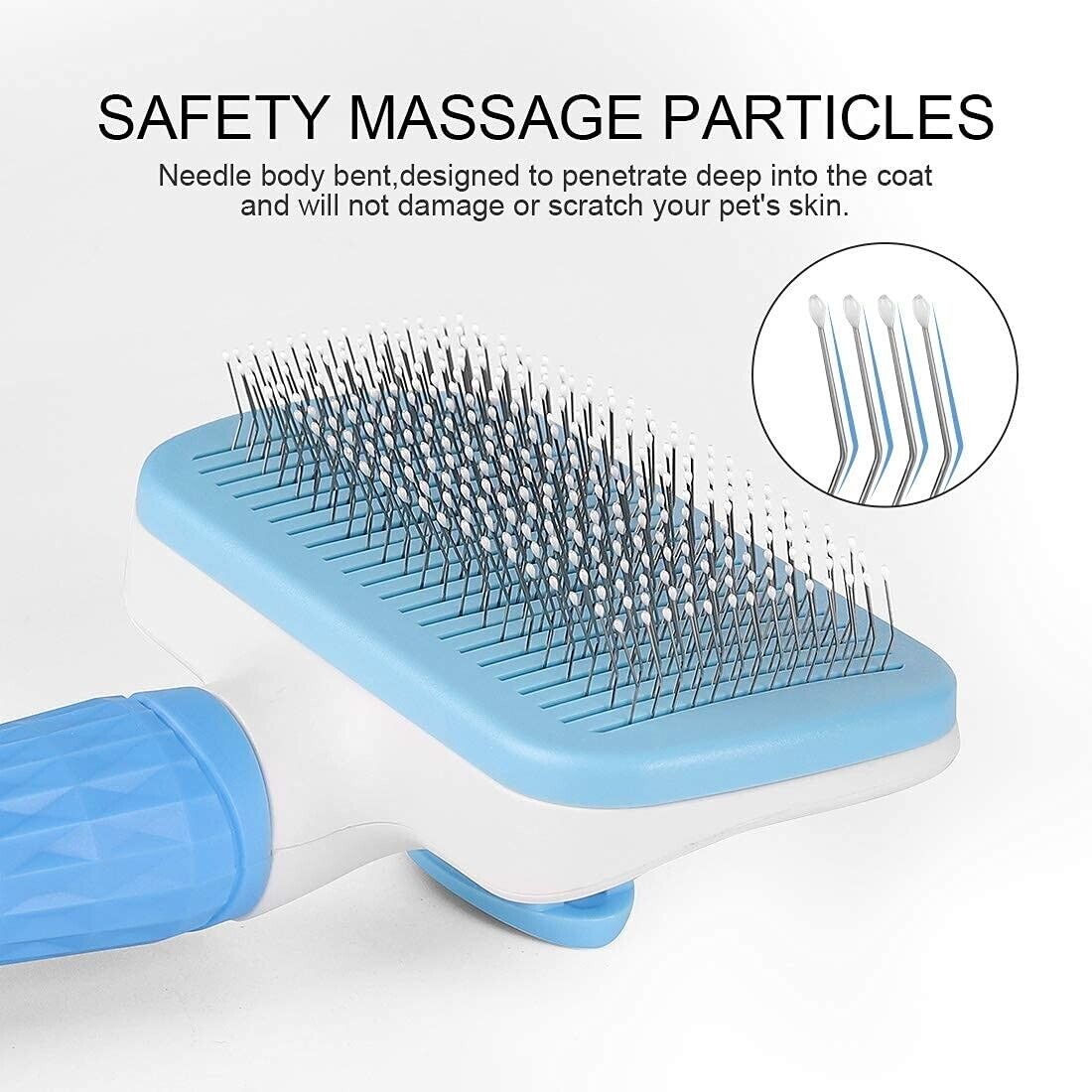 Self-Cleaning Pet Hair Groomer for Dogs and Cats-4