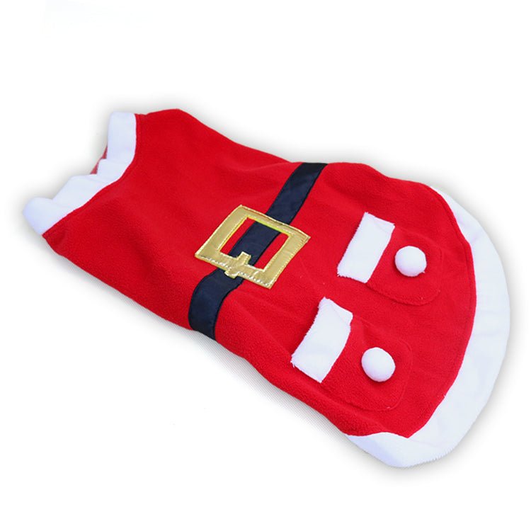 Shiny Velvet Pet Christmas Coat-1