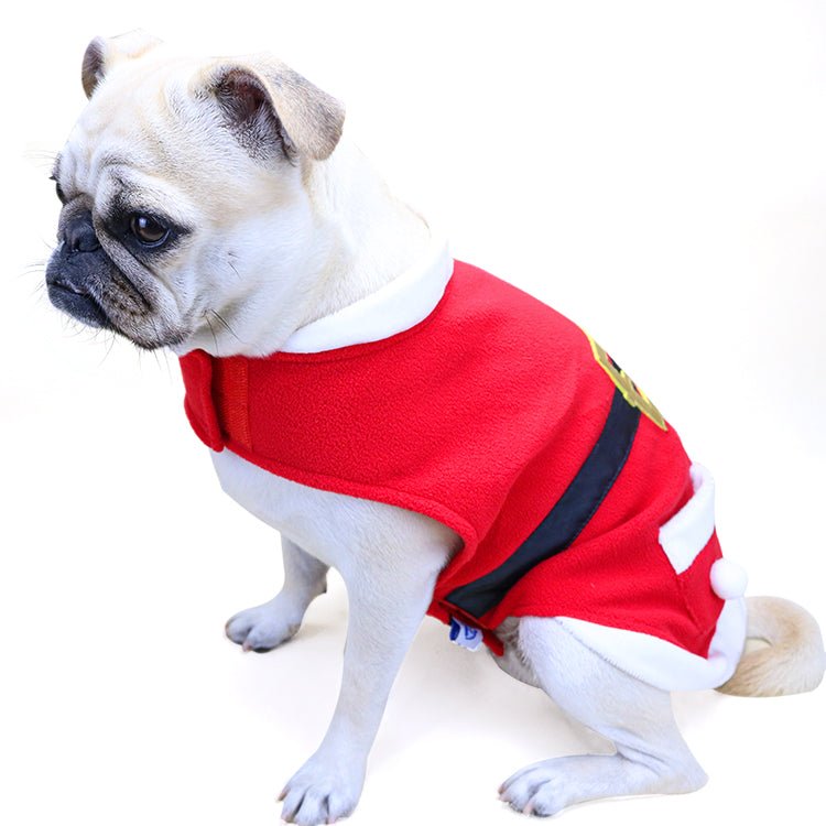 Shiny Velvet Pet Christmas Coat-2