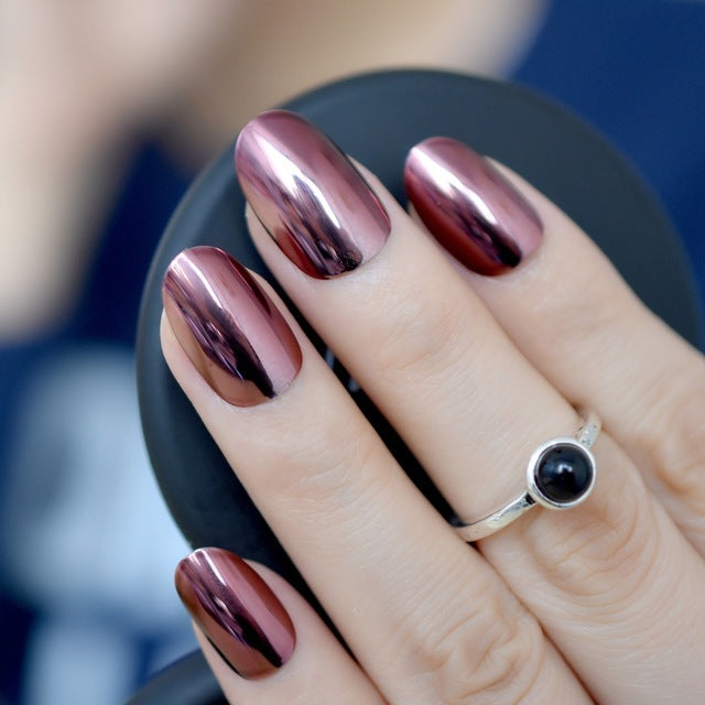 Short Acrylic false nails-2