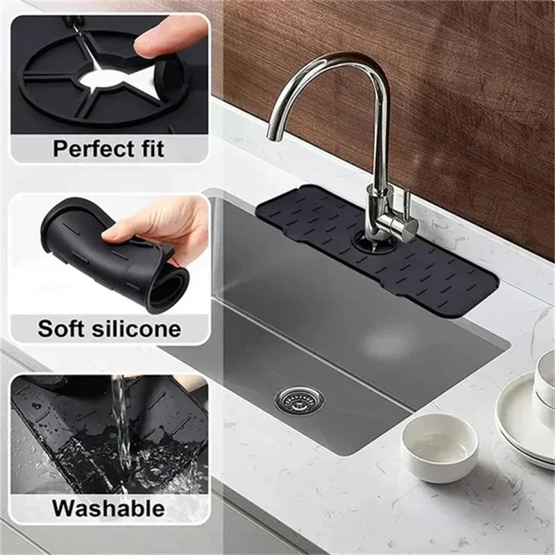 Silicone Faucet Absorbent Pad for Kitchen-3