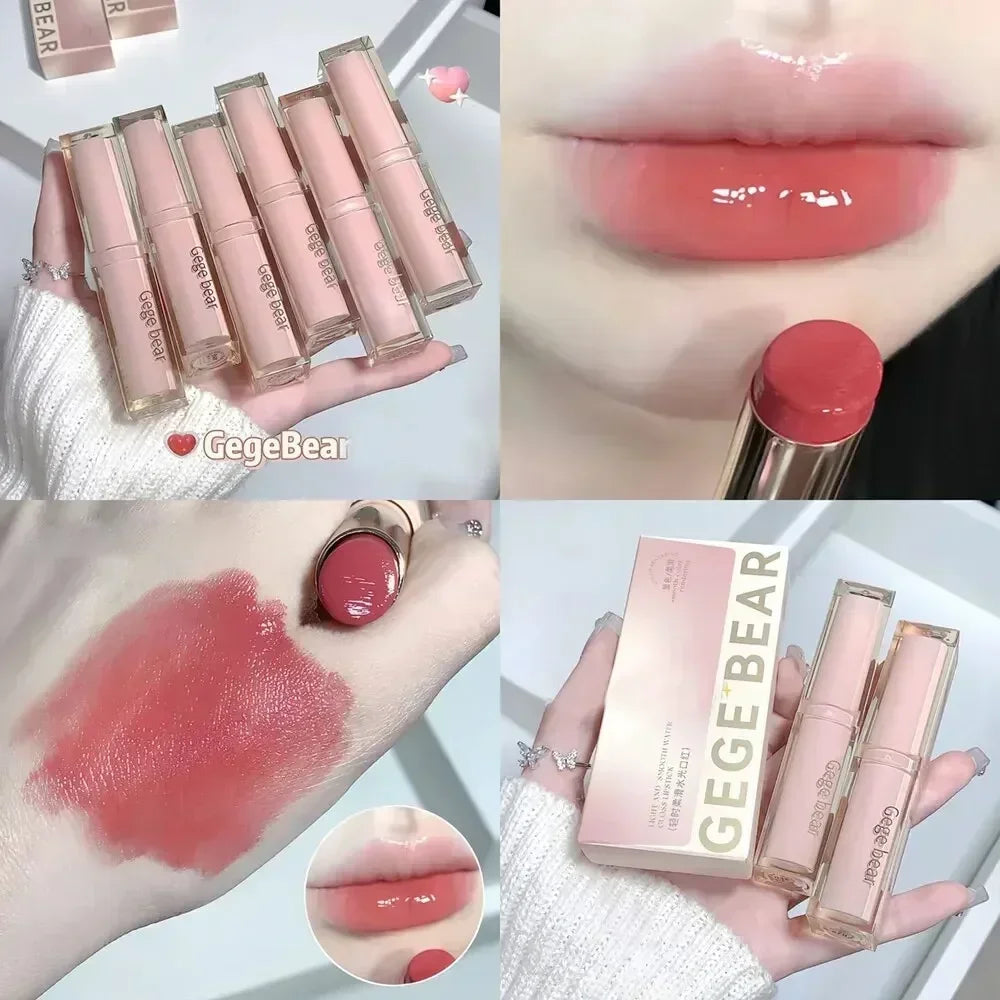 Silky Glossy Lipstick Gege Bear Pump Lips Water Bomb Balm-4