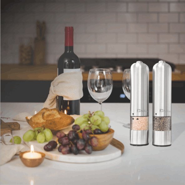 Sleek Electric Stainless Steel Spice Grinder for Effortless Flavor-1