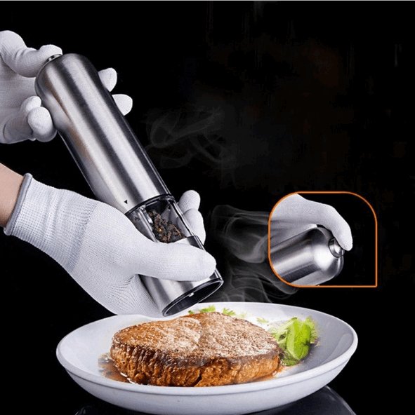 Sleek Electric Stainless Steel Spice Grinder for Effortless Flavor-2
