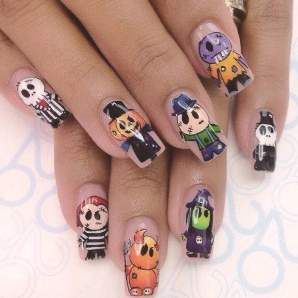 Spooky Clown & Witch Nail Kit-7