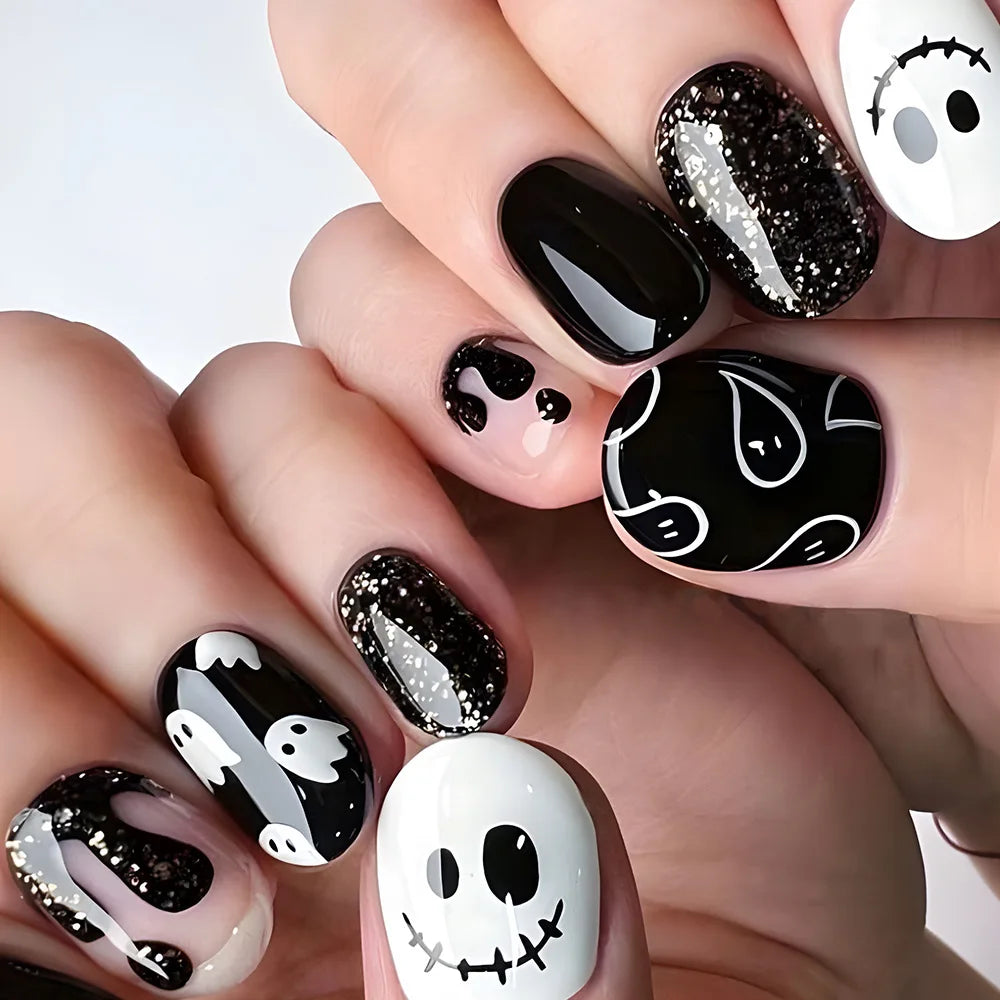 Spooky Clown & Witch Nail Kit-10