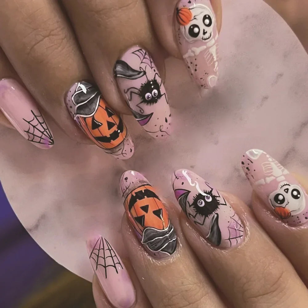 Spooky Clown & Witch Nail Kit-14