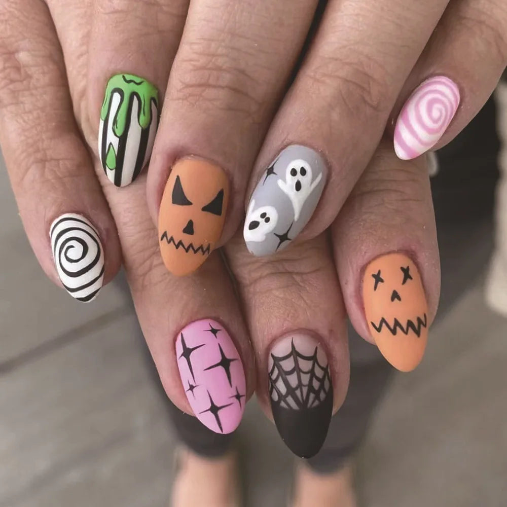 Spooky Clown & Witch Nail Kit-17