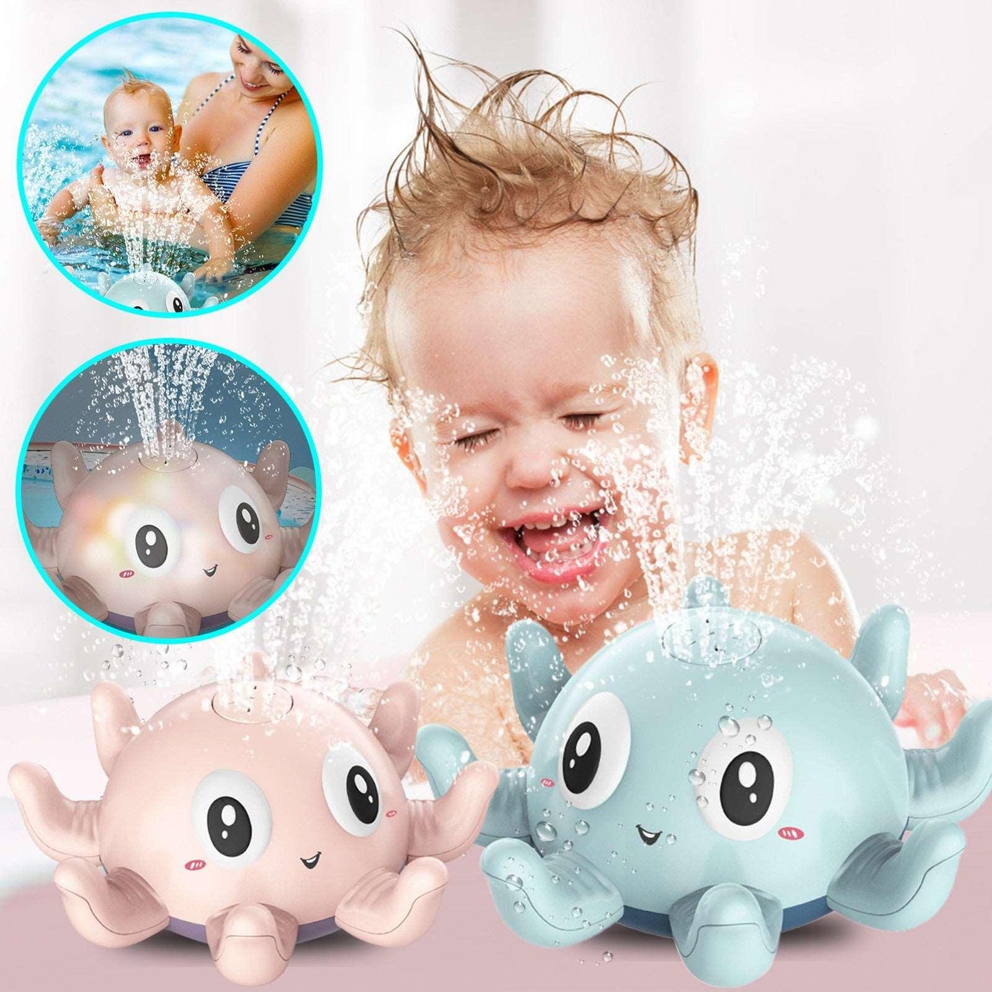 Spray Water Octopus Bath Toy-4