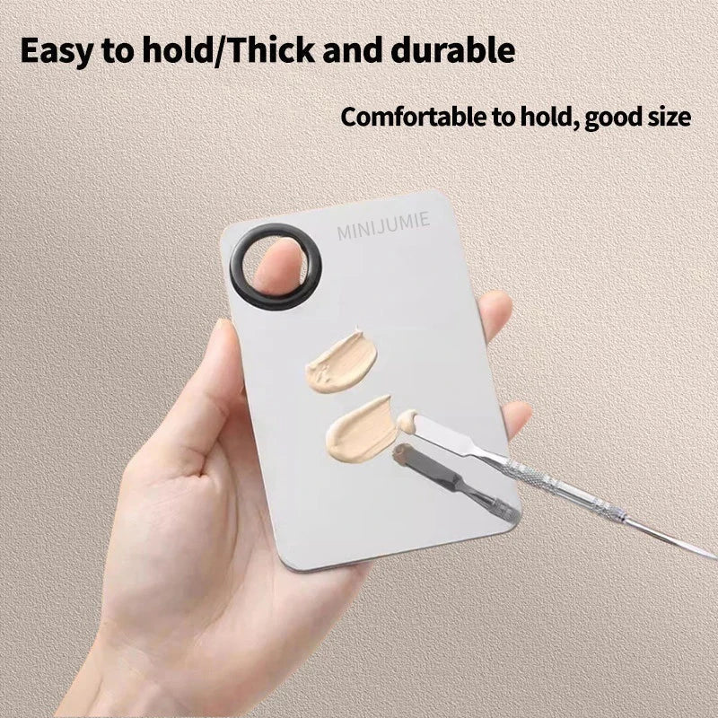 Stainless Steel Makeup Mixing Palette Set-1