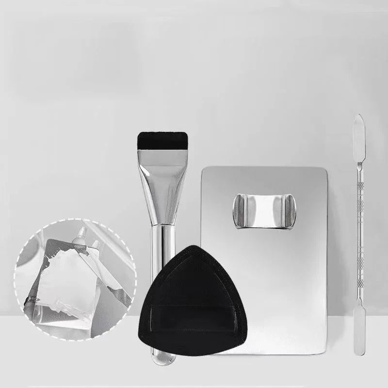 Stainless Steel Makeup Mixing Palette Set-12
