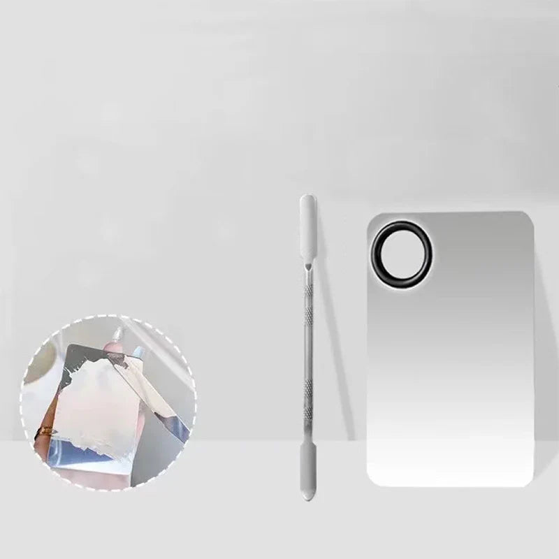 Stainless Steel Makeup Mixing Palette Set-6
