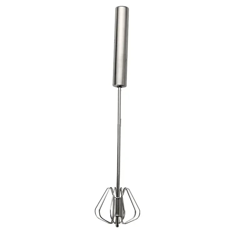 Stainless Steel Rotary Whisk with Wood Handle-6