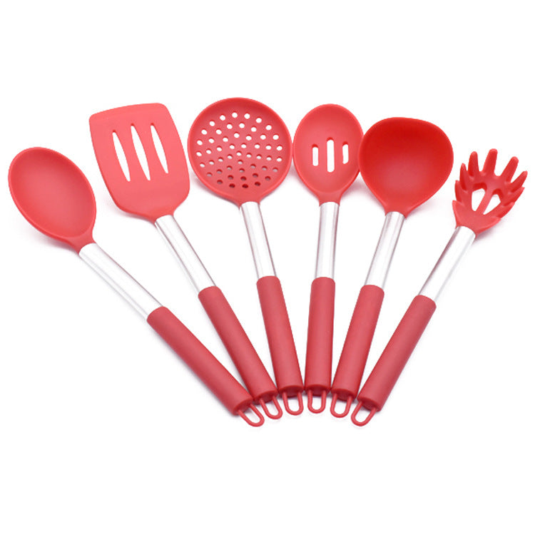 Stainless Steel Silicone Kitchen Utensil Set-3