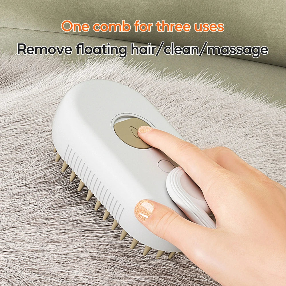 Steam Grooming Brush for Pets-4
