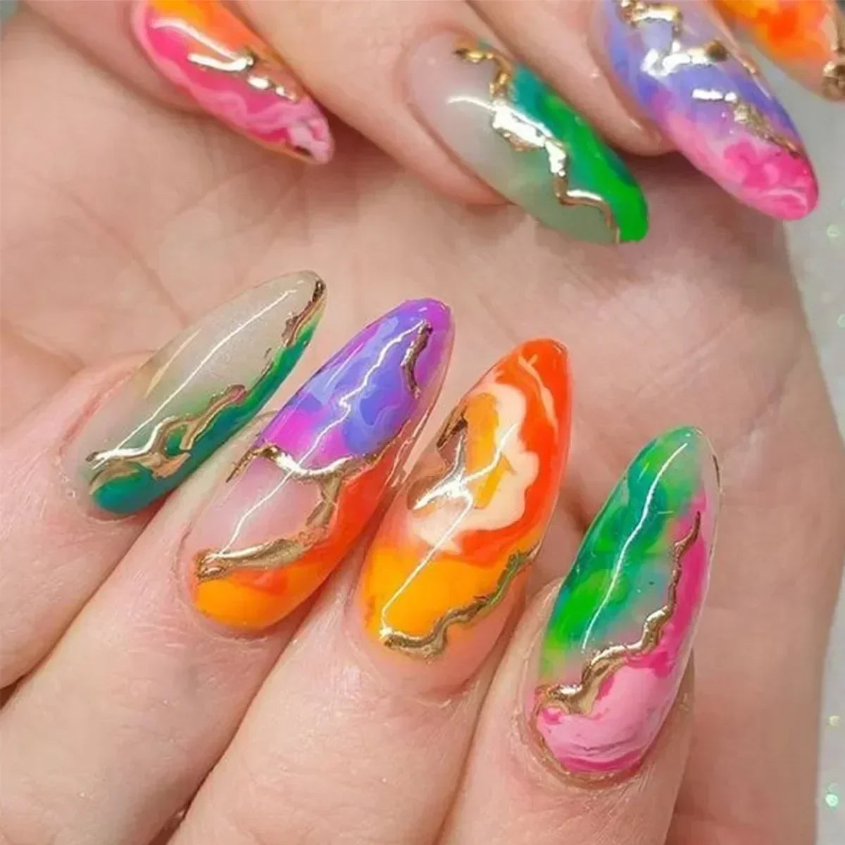 Stiletto Press-On Nails Set-3