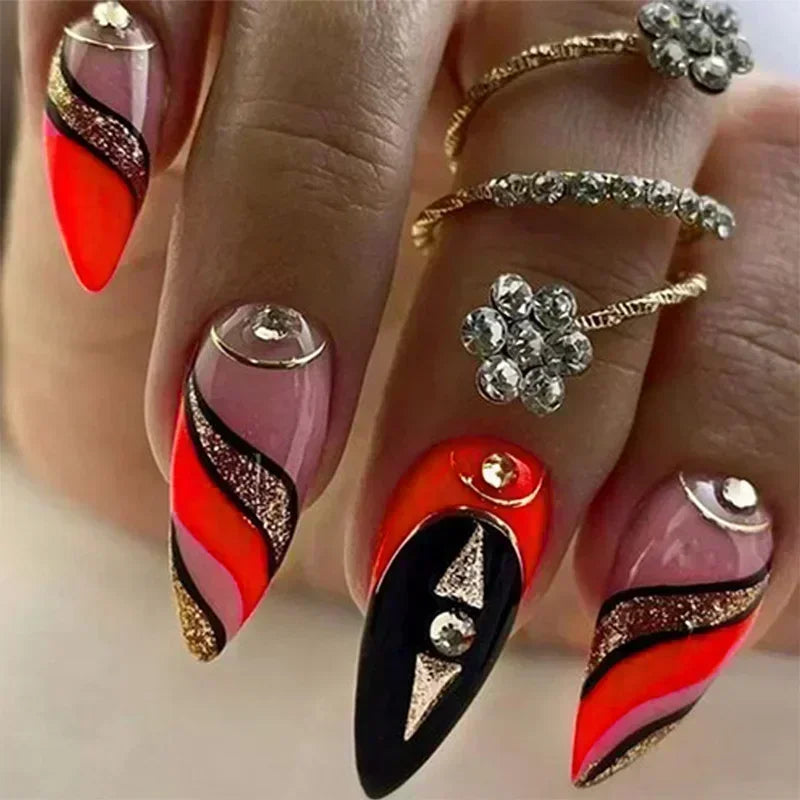 Stiletto Press-On Nails Set-18