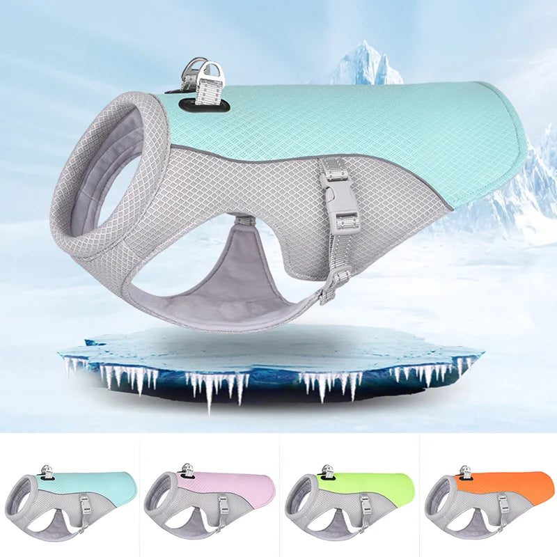 Summer Dog Cooling Vest Harness Reflective-0