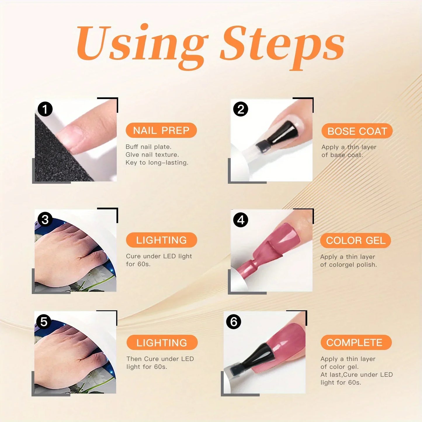 TARTU 6pcs Cat Eye Gel Nail Polish Set-1