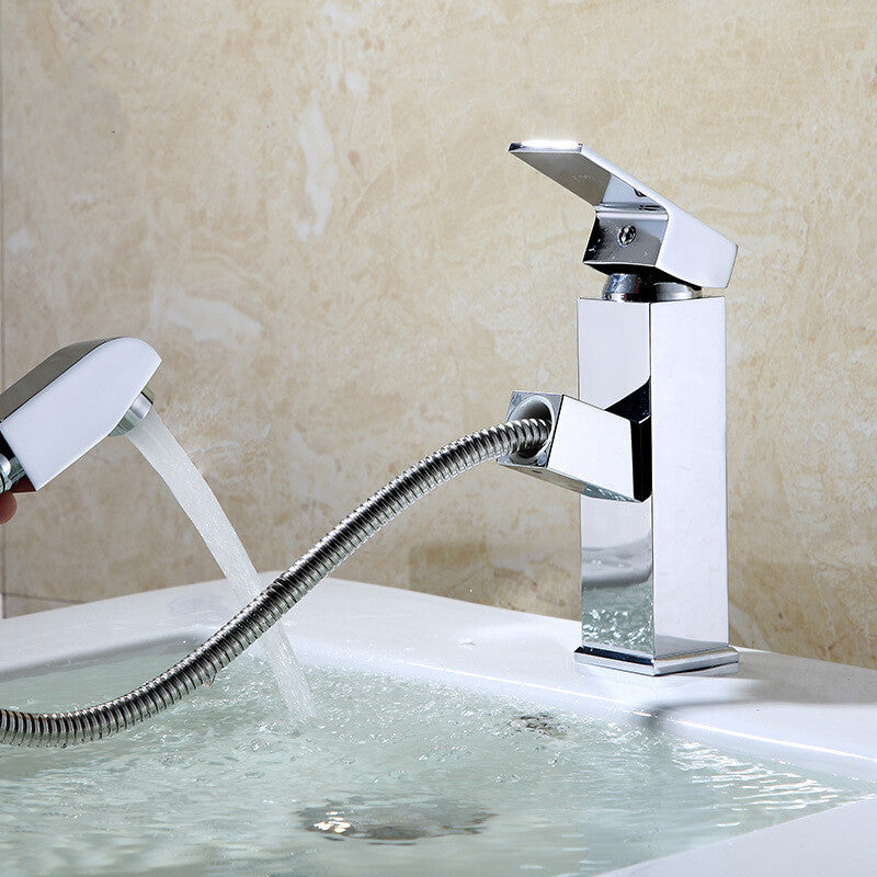 Telescopic Copper Basin Faucet-4