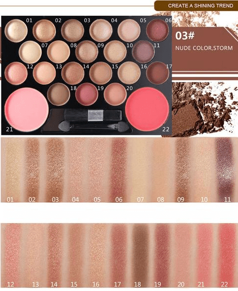 The Novo Eyeshadow & Glitter Palette Set-5