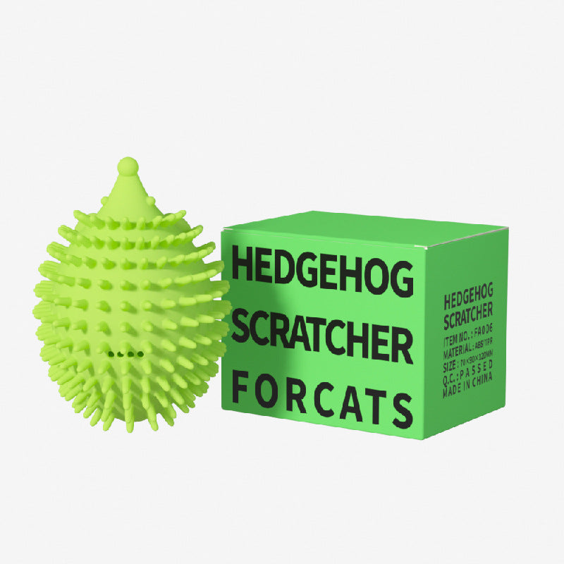The Ultimate Hedgehog Cat Corner Tickler with Massage Ball-2