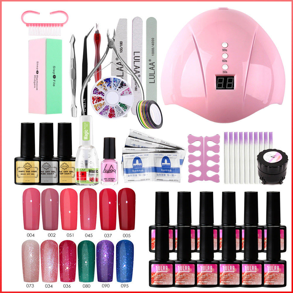 UV Phototherapy Nail Polish Glue Set-1