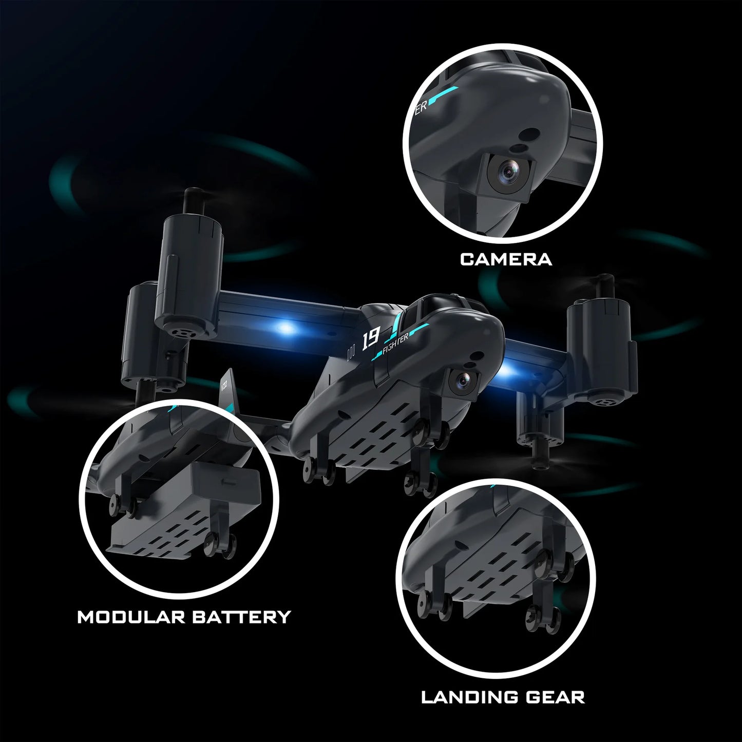 Ultimate 2-in-1 LM19 HD Camera RC Drone-3