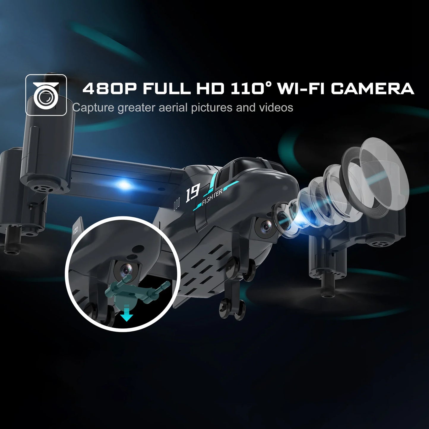 Ultimate 2-in-1 LM19 HD Camera RC Drone-4