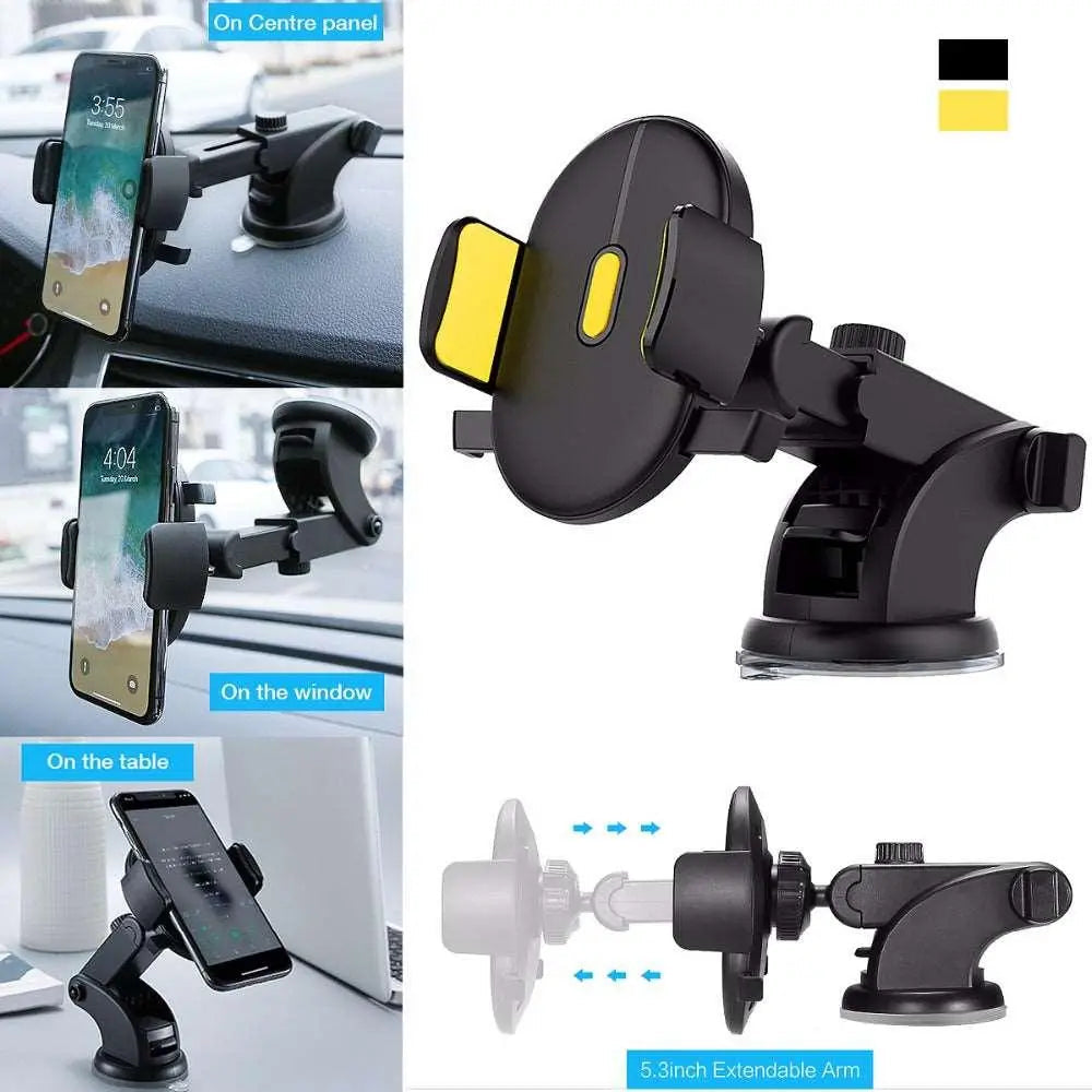 Ultimate 360-Degree Adjustable Car Phone Mount-0