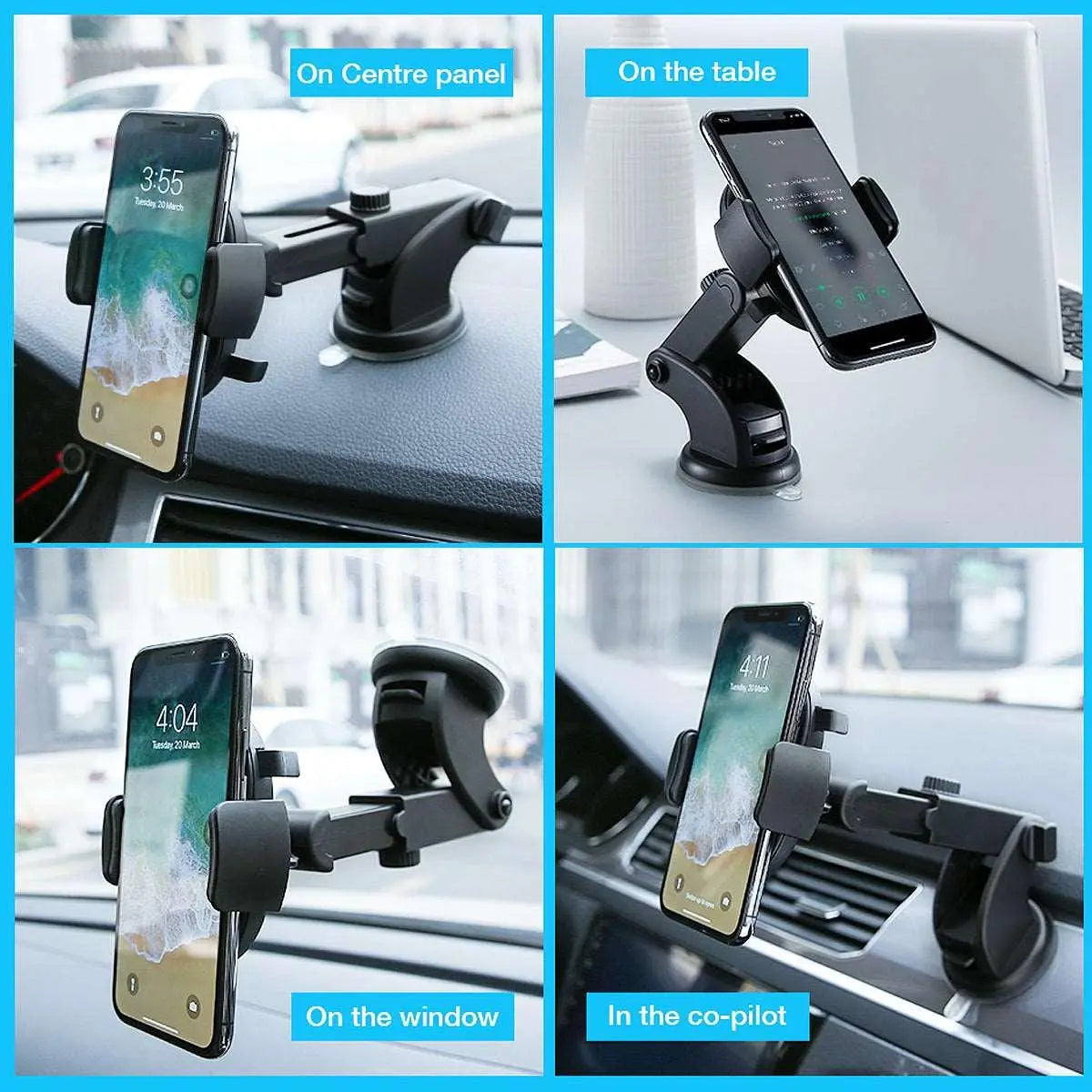 Ultimate 360-Degree Adjustable Car Phone Mount-2