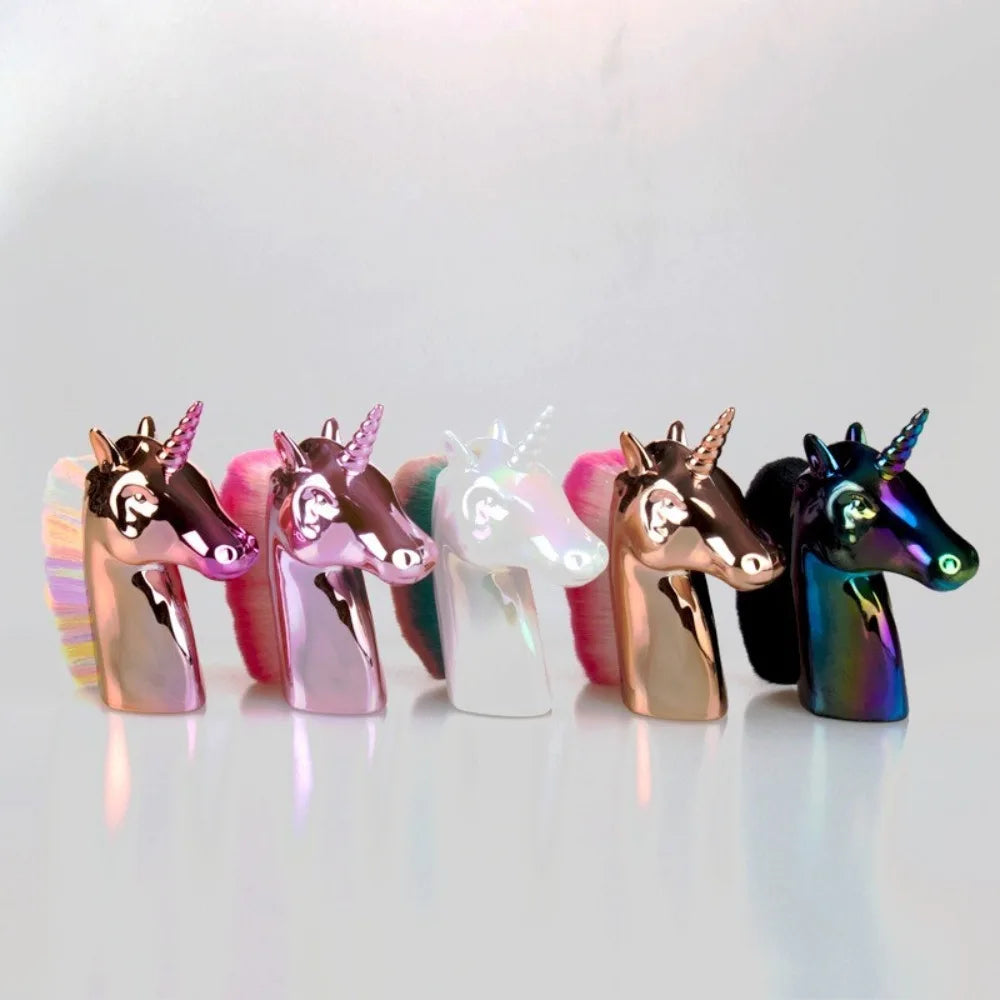 Unicorn Makeup Brush Nail Dust Remover Tool-1