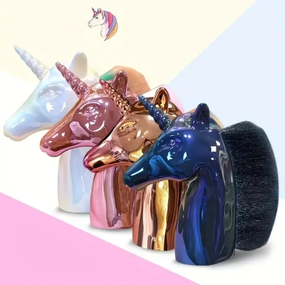 Unicorn Makeup Brush Nail Dust Remover Tool-2